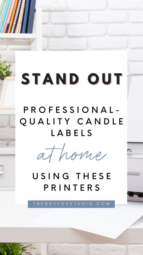 Candle Labels Ideas, Diy Candle Packaging, Diy Candle Business, Wax Melts Packaging, Candle Scents Recipes, Candle Label Design, Best Printer, Diy Candle Labels, Print Labels