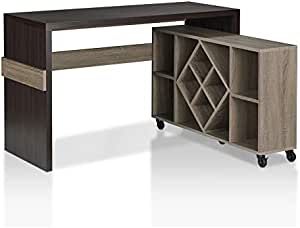 Desk With Bookcase, Convertible Desk, Modular Desk, Wood Computer Desk, Airy Room, Bookcase Styling, Wood Wine Racks, New Interior Design, Coastal Furniture