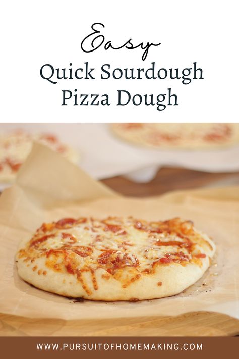 Quick Sourdough Pizza Dough is the best of both worlds. Sourdough flavor and chew with the added substance and fluff of yeast. Quick Sourdough Pizza Dough, Pizza Dough Recipe Quick, Pizza Crust Recipe Easy, Sourdough Pizza Dough Recipe, Quick Pizza Dough, No Yeast Pizza Dough, Sourdough Pizza Dough, Dough Whisk, Easy Sourdough Bread Recipe