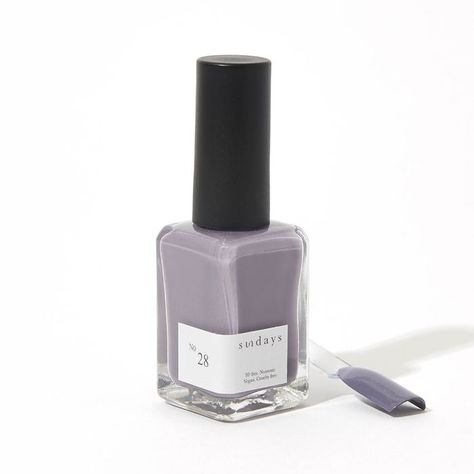 Dear Sundays Nail Polish in No. 28 Lavender Gray Endless Field, Winter Nail Polish, Lilac Gray, Grey Nail Polish, Cruelty Free Nail Polish, Pedicure Colors, Spring Dinner, Nail Colors Winter, Lilac Grey