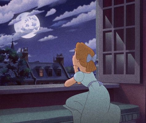 Looking At The Moon, Old Disney Movies, Personajes Studio Ghibli, Peter Pan Disney, Peter And Wendy, Desain Quilling, Karakter Disney, Angel Cake, Film Disney