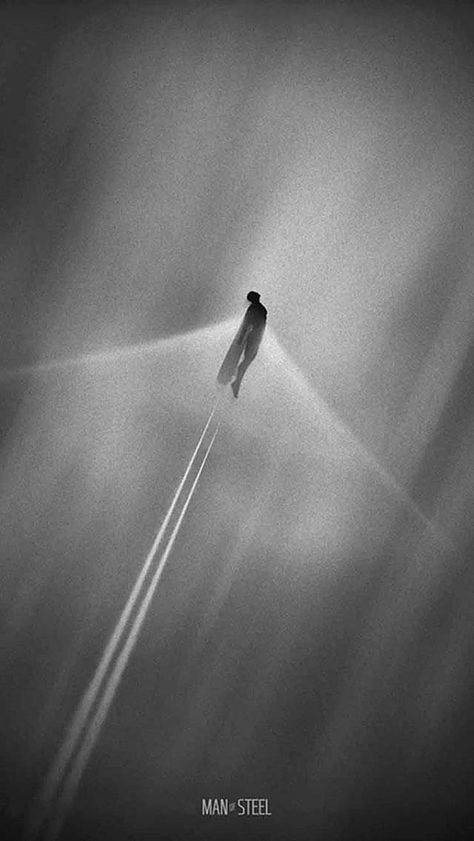 Superman breaking the sound barrier. Dc Posters, Superhero Poster, Superman Man Of Steel, Univers Dc, Silver Surfer, Man Of Steel, Style Noir, Film Posters, Comic Heroes