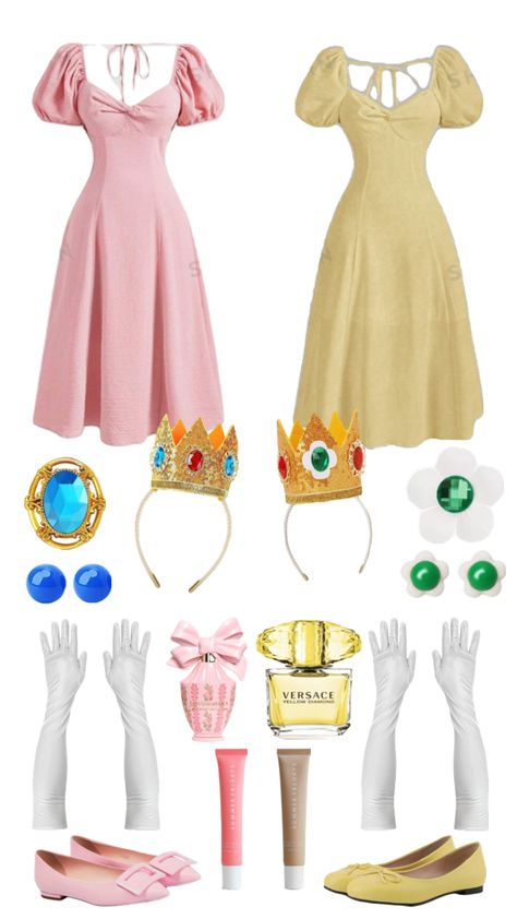 #princesspeach #princessdaisy #mario #princess #costume #costumeidea #costumeinspo #halloween #halloweencollage #halloweencostume #duo #duos #fyp #fypshuffle #fyppppp #fypshuffles Random Halloween Costumes, Girls Sleepover Ideas, Princess Peach Halloween Costume, Princess Daisy Costume, Princess Peach Halloween, Wizard Of Oz Dorothy Costume, Swimming Carnival, Daisy Costume, Super Mario Costumes