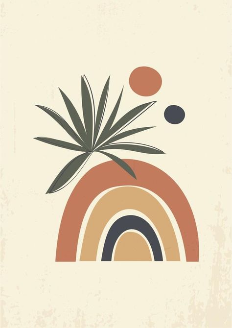 Contemporary art poster in pastel colors. Abstract paper cut geometric elements, leaves and arch. Boho minimalist printable wall art geometric abstract sunset print bohemian art work, vector Printable Posters Wall Art, Pastel Colors Art, Branch Vector, Paint Vector, Abstract Template, Geometric Design Art, Abstract Paper, Geometric Elements, Boho Minimalist