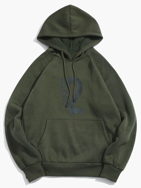 Number Letter Print Fleece Hoodie  ARMY GREEN BRIGHT YELLOW CARBON GRAY RED , #ad, #Fleece, #Hoodie, #ARMY, #Number, #Letter #Ad Army Green Hoodie, Suit Fashion Men's, Mochila Jansport, Baggy Hoodie, Grey Hoodie Men, Spring Hoodie, Cheap Sweatshirts, Mens Fashion Wear, Casual Trends