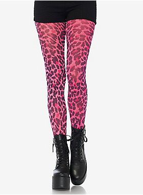 Neon Leopard Opaque Tights Leopard Print Tights, Neon Leopard Print, Leopard Tights, Print Tights, Hot Pink Leopard, Pink Tights, Catty Noir, Scene Outfits, Coupon Storage