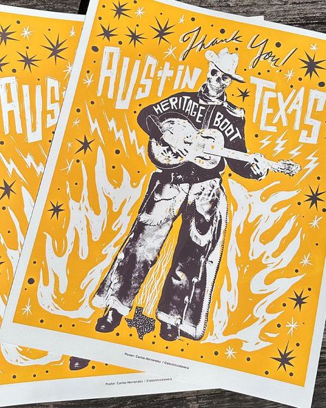 Summer Concert Poster, Screenprint Posters, Screenprint Illustration, Concert Poster Art, Screen Print Poster, Concert Poster, Summer Concert, Music Aesthetic, Southwestern Style