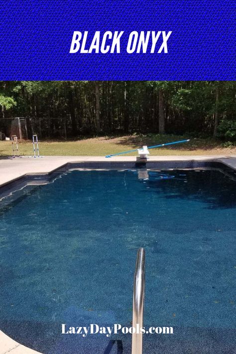 We installed this pool liner in a pool in Roswell, GA. This new liner in "Black Onyx" design has no border giving it an elegant look and feel. This liner was installed by LazyDayPools.com Eclipse Amber Pool Liner, Black Pool Liner, Pool Liners Inground, Swimming Pool Renovation, Latham Pool, Swimming Pool Liners, Vinyl Pool, Pool Liner, Pool Renovation