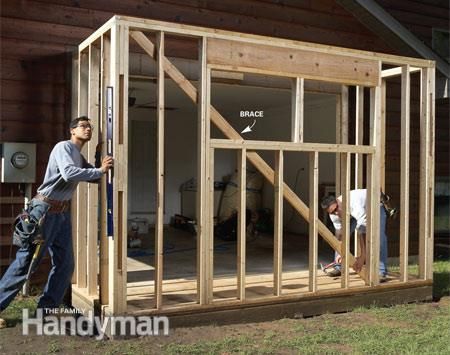 Create space in your garage for a motorcycle, ATV, riding mower, woodworking tools or odds and ends with this simple, wood-foundation addition. Bump Out Addition, Playset Plans, Swing Set Plans, Backyard Fort, Swing Set Diy, Backyard Playset, Diy Swing, Cd Diy, Building A Garage