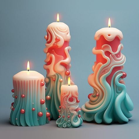 Ocean Wave Candle Silicone Mold-Flower Pillar Candle Mold-Embossed Pillar Candle Mold-Aesthetic Candle Mold-Aromatherapy Plaster Mold 1> Size： As shown in the picture 2> Quantity: 1pc per listing 3>Our silicon mold is made with quality durable silicon by advanced techniques. The finished product is precise, Soft feel, bright appearance, novel shape, diverse stripes,Safe, non-toxic, no odor， easy to operate. 4> Craft use only, not suitable for food. 5>The size is manual measurement, there may be some errors, please understand. 💖 All parcels, If with stock, would be sent in 24hours after order received(weekend in exception).If without stock, would send around 3~5days, if with any delay, would let you know after order received.💖 Shipping： ✔ Processing Time: 1-5 business days Estimated Shipp Art School Ideas, Ocean Candle, Candle Making Kits, Witchy Candles, Cylinder Candle, Candle Wax Molds, Pillar Candle Molds, Diy Studio, Spiral Candles