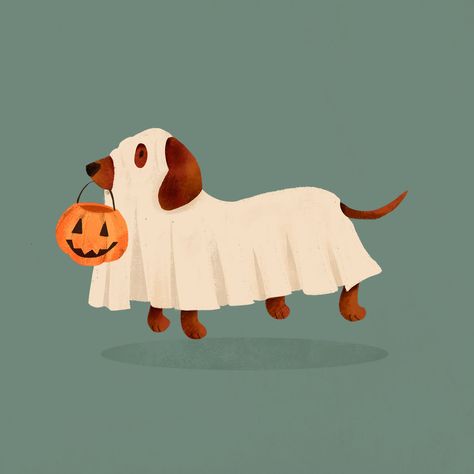 Who doesn't love a Wiener dog, especially one dressed in costume? Head over to our website to purchase this spooktacular Halloween card. 👻 www.merimoipress.com #greetingcards #stationerydesign #stationeryaddict #stationerylove #mintedartist #greetingcard #greenvelopeartist #dachsundpuppy #wienerdogs #handmadecards #cards #greetingcarddesign #art Homecoming 2023, Africa Art Design, Halloween Wallpaper Iphone Backgrounds, Cute Home Screen Wallpaper, Casa Halloween, Halloween Wallpaper Cute, Cute Home Screens, Animal Illustration Art, Dog Business