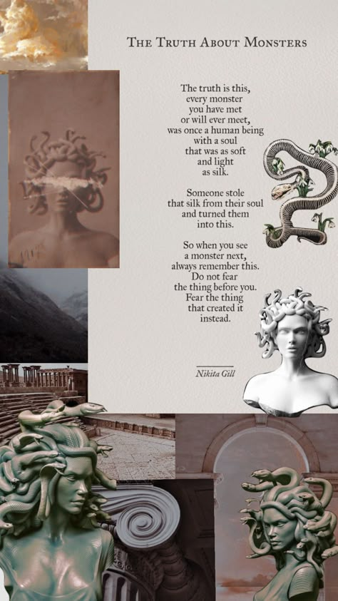 Medusa Beautiful Greek Mythology, Medusa Aesthetic Quotes, Medusa Astethic Wallpaper, Quotes About Medusa, Medusa Story Mythology, The Story Of Medusa, Medusa Astethic, Medusa Poems, Medusa Quotes Greek Mythology