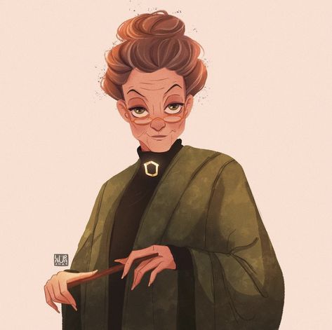 Professor Mcgonagall Fanart, Professor Mcgonagall, Minerva Mcgonagall, Harry Potter Illustrations, Lotr Art, Potter Art, Harry Potter Drawings, Concept Art Character, Harry Potter Love