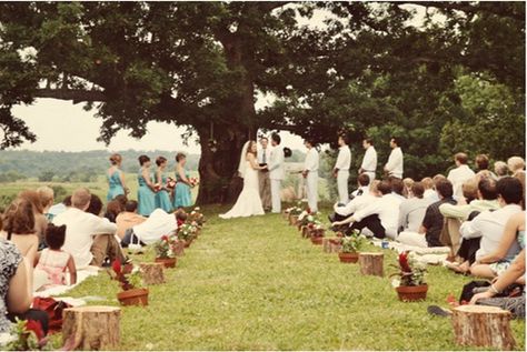 ooooooh! Only we'd prob need some chairs or stacked pillows for the older set ;) hee hee Wedding Picnic Reception, Vintage Shabby Chic Wedding, Ceremony Chairs, Picnic Style, Picnic Wedding, Shabby Chic Wedding, Rustic Chic Wedding, Wedding Seating, Wedding Collection