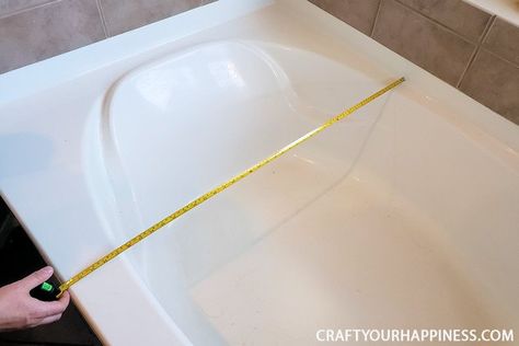 If you have a tub or garden tub but are not a "bathtub" kinda person this project might be for you! Cover it with this beautiful wood cover. It can be removed if you use your tub now and then or you can use the tub for storage and keep it in place. Makes a nice sitting place too while your in the bathroom! We did it on a garden tub but it would be even easier or a regular one. Below is a quick summary as there are quite a few more steps than would fit on this post. SEE ALL PHOTOS AND… Painted Shower Tile, Shower Curtain With Valance, Bathtub Liners, Bathtub Cover, Wood Bathtub, Diy Bathtub, Tub Cover, Toilet Paper Dispenser, Painting Shower