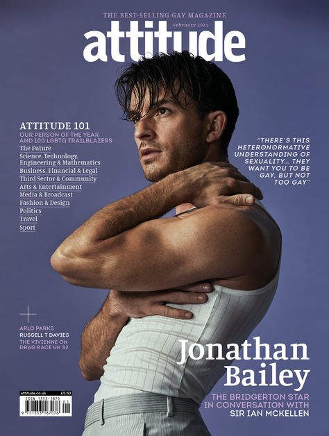 Jonathan Bailey talks sexuality and acting with Ian McKellen - Attitude.co.uk Attitude Magazine, Sir Ian Mckellen, Matthew Lewis, Jonathan Bailey, British Tv Series, Ian Mckellen, The Vivienne, It's Raining, Andrew Garfield