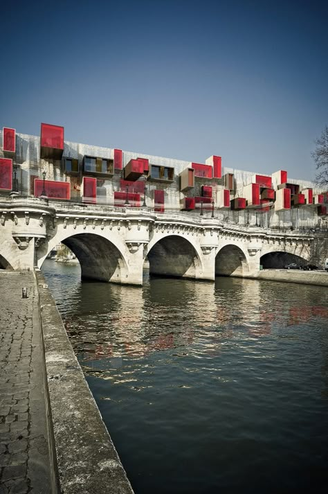 Bridge Homes, Bridge Building Architecture, Living Bridge Architecture, Under Bridge Architecture, Bridge Architecture Concept, Cantilever Architecture, Architecture Bridge, Bridge Between Buildings Architecture, Parasitic Architecture