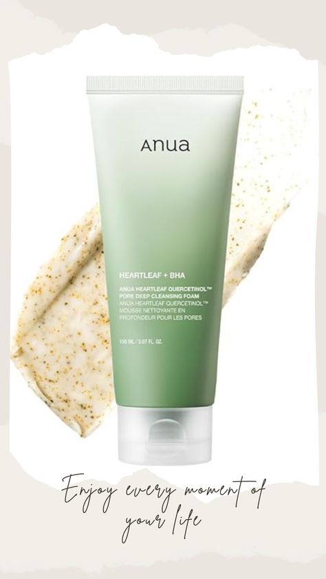 ANUA Heartleaf Quercetinol Pore Deep Cleansing Foam, Facial Cleanser, for Double Cleansing, BHA, Hyaluronic Acid, Glycerin, Face Wash, Blackhead Remover, Korean Skincare (150ml/5.07 fl.oz.) #skincare #amazon #ad #affiliate #anua Glycerin Face, Double Cleansing, Blackhead Remover, Deep Cleansing, Korean Skincare, Facial Cleanser, Blackheads, Face Wash, Hyaluronic Acid