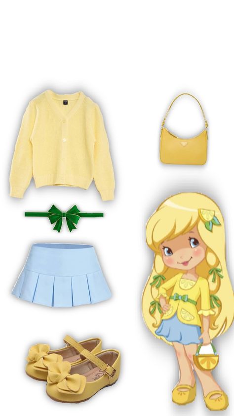 Lemon Drop Strawberry Shortcake Costume, Lemon Meringue From Strawberry Shortcake, Lemon Marange Costume, Strawberry Shortcake Character Costumes, Lemon From Strawberry Shortcake, Strawberry Shortcake Characters Costumes, Lemon Meringue Costume, Lemon Strawberry Shortcake, Strawberry Shortcake Cosplay