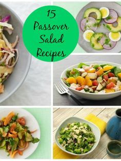 15 Salad Recipes for Passover Bitter Herbs Passover Recipe, Passover Lunch Ideas, Jewish Vegetable Dishes, Passover Salad Recipes, Passover Salad, Hebrew Recipes, Jewish Dishes, Passover Menu, Passover Ideas