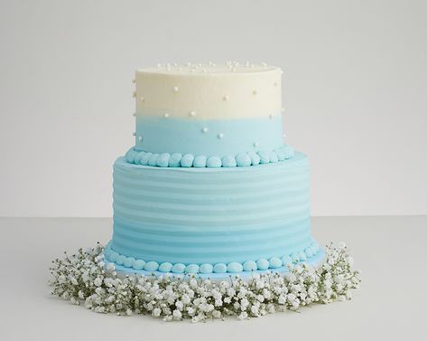 Two Tier Blue Pearl Wedding Cake Light Blue 2 Tier Cake, Blue 2 Tier Cake, Blue Cake 2 Tier, Blue Two Tier Cake, Double Tier Cake Design, Double Layer Cake Design, Double Tier Cake, 3 Layer Cake Design, 2 Layer Cake Birthday Design