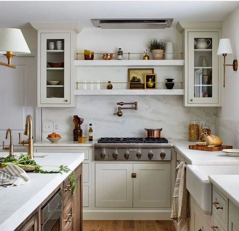 Krystine Edwards (@krystine_edwards) • Instagram photos and videos Modern Coastal Cottage, Oven Wall, Coastal Cottage Kitchen, Cottage Kitchen Inspiration, Kitchen Cabinet Plans, Crystal House, Kitchen Open Shelves, Ethel Merman, Reno Kitchen