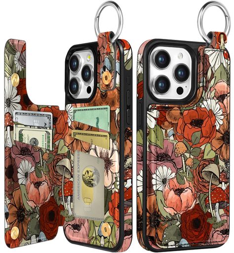 PRICES MAY VARY. 𝐏𝐢𝐜𝐤 𝐘𝐨𝐮𝐫 𝐅𝐚𝐯𝐨𝐫𝐢𝐭𝐞 𝐃𝐞𝐬𝐢𝐠𝐧𝐞𝐫 𝐏𝐫𝐢𝐧𝐭 - Sleek & Trendy Wallet Case for iPhone 13 Pro with Large Capacity card holders/slots, adding to your phone a Touch of Elegance, you will receive many compliments on this nice iPhone 13 Pro wallet phone case with card holder. 𝐁𝐮𝐢𝐥𝐭-𝐢𝐧 𝟒 𝐂𝐚𝐫𝐝 𝐒𝐥𝐨𝐭𝐬 - Say goodbye to bulky wallets phone case and hello to convenience! With four built-in card slots, you can carry all your essential cards right alongside y Back Flip, Leather Phone Cases, Abstract Case, Fun Wallets, Card Holder Case, Watching Videos, I Phone, Leather Phone Case, Wallet Phone Case