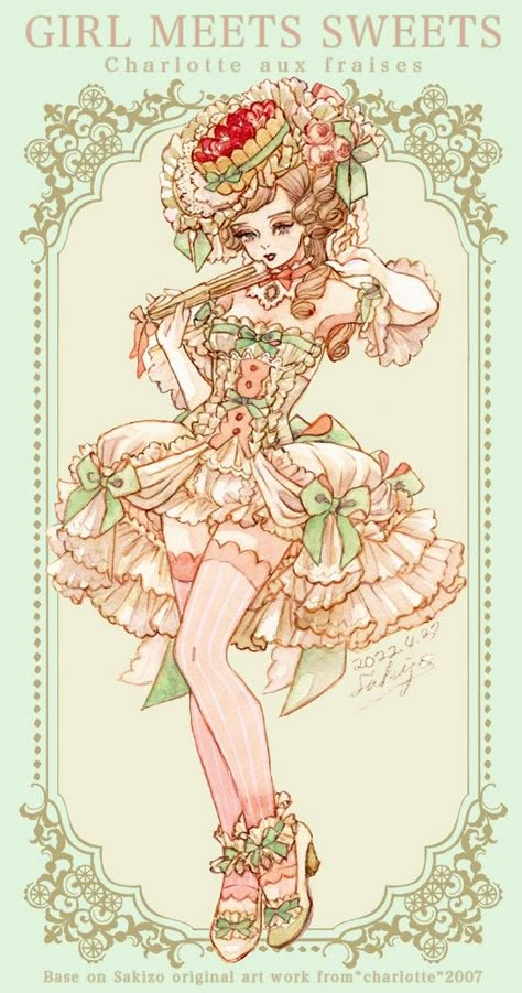 Fashion Design Drawings, Themed Outfits, A Drawing, Rococo, Fantasy Character Design, Pretty Art, 그림 그리기, Character Design Inspiration, Character Illustration