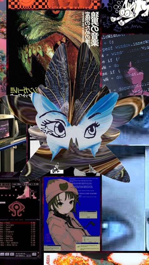 machine girl #machinegirl #wlfgrl #lain #rave #cyberia #electronic Cyberia Lain, Machine Girl Aesthetic, Tv Girl Who Really Cares Wallpaper, Machine Girl Wallpaper, Digital Nostalgia, Tv Girl Albums Wallpaper, Machine Girl Poster, Serial Experiments Lain Poster Print, Swag Poster