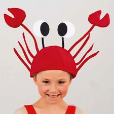 Crab hat Crab Hat, Under The Sea Costumes, Crab Costume, Sea Costume, Crazy Hat Day, Hat Day, Crazy Hats, Under The Sea Theme, Funny Hats