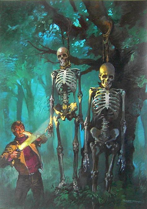 Hanging Skeleton Drawing, Hanging Skeleton, Arte Pulp, Pulp Fiction Art, Horror Artwork, New Retro Wave, Horror Posters, Retro Horror, Horror Movie Art