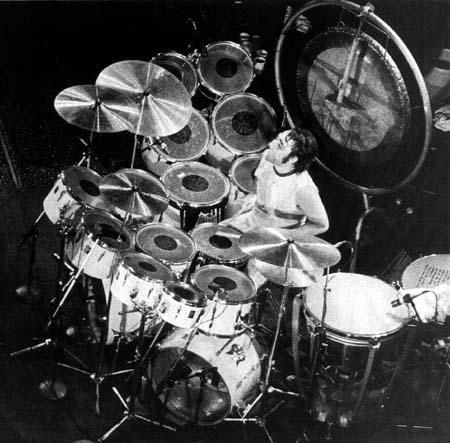 Kieth Moon, the drummer for The Who was known to put gunpowder in his drums. Description from longliverockmusic.com. I searched for this on bing.com/images Drummers Drumming, Playing Drums, Keith Moon, Bon Scott, Roger Daltrey, John Bonham, John Paul Jones, Drum Sets, Drummer Boy