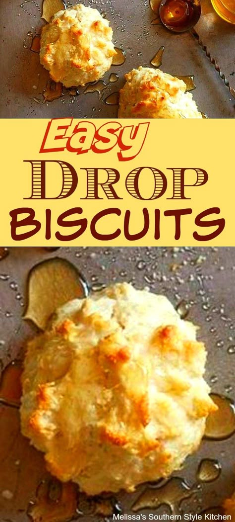 Southern Drop Biscuits, Homemade Drop Biscuits Recipe, Bisquick Drop Biscuits Easy, Drop Biscuits Bisquick, Simple Biscuit Recipe, Bisquick Drop Biscuits, Biscuits Southern, Homemade Drop Biscuits, Buttermilk Drop Biscuits