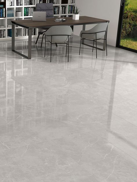 Puccini Marble Look Porcelain Tile, Interior Laundry Room, Porcelain Tile Floor, Restroom Ideas, Kitchen Tile Backsplash, Gray Porcelain Tile, Living Room Tiles, Zellige Tile, Room Tiles