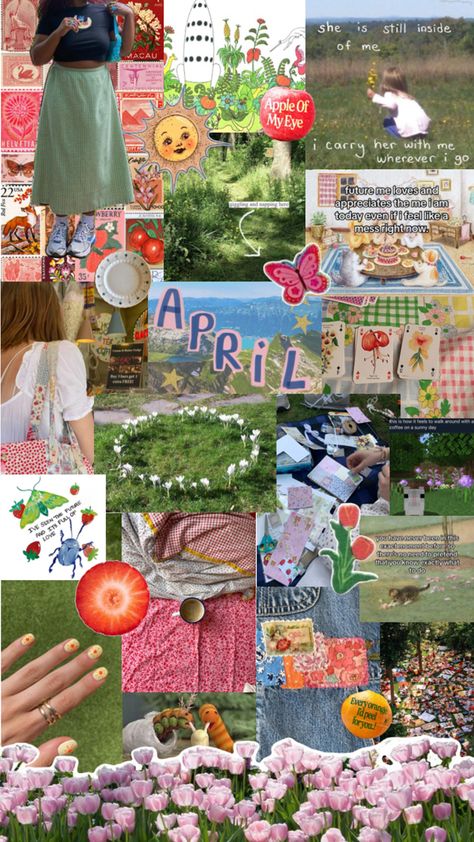 April Collage, April Moodboard, April Wallpaper, Instagram Inspo, Mood Boards, Wallpapers, Collage, Gifts, Instagram