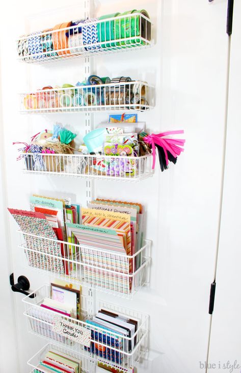 Wrapping Closet, Wrapping Organization, Wrapping Paper Organizer, Organize Room, Pantry Door Storage, Organized Closets, Closet Door Storage, Tissue Paper Storage, Homely House