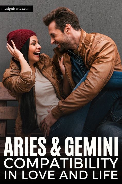 Aries And Gemini Compatibility In Love And Life #aries #gemini #ariessign #arieslove #zodiac #astrology Aries And Gemini Compatibility, Gemini Aries Compatibility, Aries Woman Gemini Man, Aries Male Traits, Aries And Gemini Relationship, Gemini Men In Bed, Gemini And Aries, Aries Relationship, Gemini Relationship