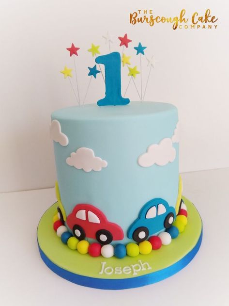 First Birthday Boy Themes Cake, 2nd Birthday Cakes For Boys, Blue Car Birthday Theme, Car Birthday Cake For Boys Kids, 1 St Birthday Cake Boy Year Old, 1 Year Boy Birthday Cake, Baby Boy Birthday Cake 2nd, Birthday Cake One Year Old Boy, Cake For One Year Old Boy