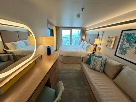 Cruise Design, Icon Of The Seas, Cruise Style, Grandeur Of The Seas, Biggest Cruise Ship, Cabin Room, Ocean View Balcony, Cabin Bathrooms, Sewing Things