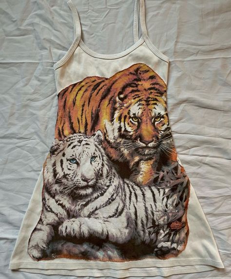 Tiger Dress, White Tigers, Pretty Aesthetic, Aesthetic Picture, Clothing Design, Tiger Print, Dream Clothes, Fashion Killa, Design Project