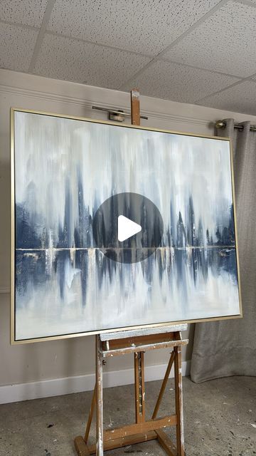 Abstract Painting Love, Abstract Cityscape Painting, Skyline Painting Acrylic, Landscape Artwork Abstract, New York Abstract Painting, Abstract Dog Painting Acrylics, Abstract Bridge Painting, Abstract Nyc Skyline Painting, Navy Blue Art