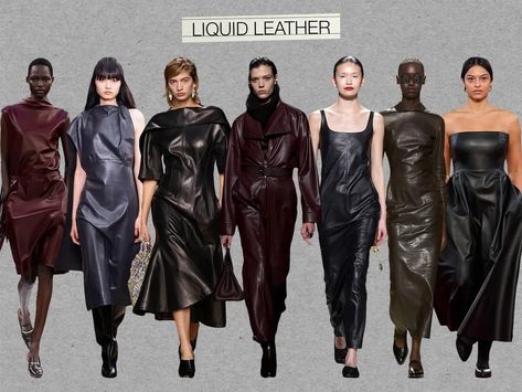 Trend 2024 Fashion, Winter 2024 Fashion Trends, Capsule Fashion, Fashion Magazine Design, Aw 2024, Winter 2024 Fashion, Fall Winter Fashion Trends, 2025 Fashion Trends, Leather Trend