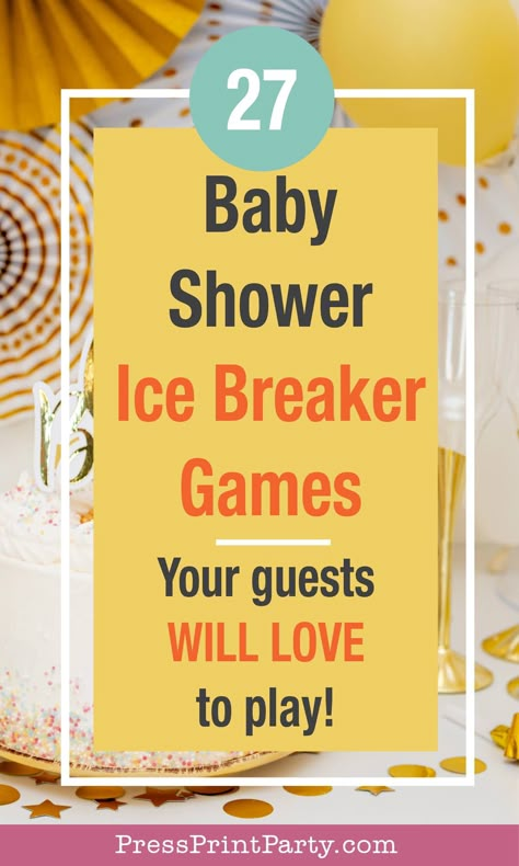 Any Shower Games, Baby Shower Games That Arent Lame, Baby Shower Games For Girls Ideas, Not Lame Baby Shower Games, Easy Baby Shower Activities, Christian Baby Shower Games, Unique Baby Shower Activities, Baby Shower Ice Breaker Games, Baby Shower Activities Not Games