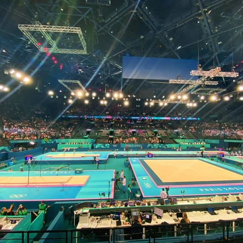 FIG Gymnastics | The scene is set. It’s qualifications time 📽️ #Paris2024 | #Gymnastics | Instagram Olympics 2024 Gymnastics, Olympic Gymnastics Aesthetic, Paris Olympics 2024 Gymnastics, Gymnastics Olympics, Floor Gymnastics, Gymnastics Stunts, Sports Gymnastics, Gymnastics Floor, Gymnastics Gym