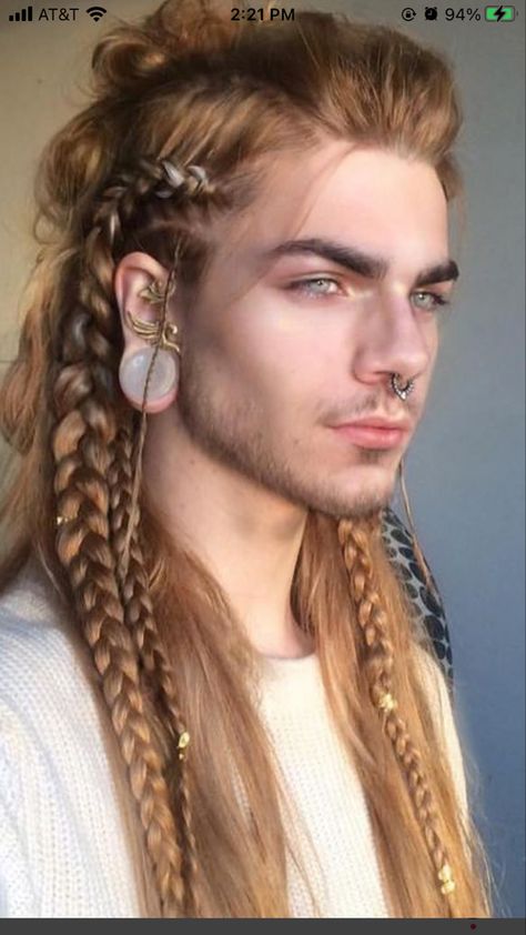 Viking Haircut, Viking Hair, Beautiful Braided Hair, Fantasy Hair, Corte De Cabelo Masculino, Hair Reference, Long Hair Styles Men, Interesting Faces, Creative People