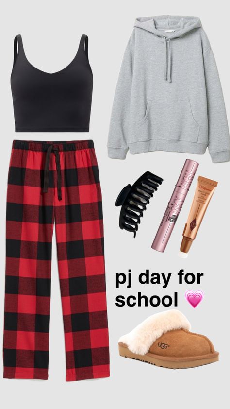 Pj Day Outfits, Cute Pj Outfits, Pj Outfit, Spirit Week Outfits, Cute Christmas Outfits, Trendy Outfits For Teens, Cute Lazy Day Outfits, Cute Lazy Outfits, Lazy Outfits