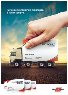 Truckcard by Lucas Rodrigues, via Behance Business Banking Ads, Installment Creative Ads, Business Creative Ads, Bank Graphic Design, Bank Creative Ads, Offer Creative Ads, Credit Card Advertising, Bank Ads, Banks Advertising