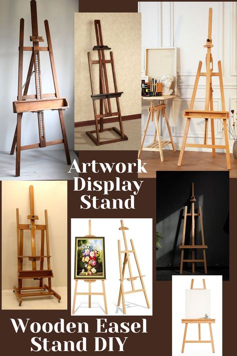 Artwork Display Stand, Wooden Easel Stand DIY, Display Stand For Artwork, standing artwork display, Woodworking Plans, Woodworking Projects, Wood Crafts, teds woodworking plans, teds woodworking projects, woodworking for beginners, wooden easel diy, wooden easel diy display, diy wooden easel how to make Easel Stand Diy, Diy Wood Easel Stand, Diy Display Stand, Wooden Easel Stand, Wood Easel, Diy Display, Easel Stand, Wooden Easel, Artwork Display