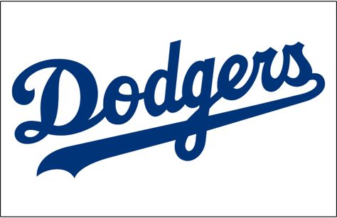 Los Angeles Dodgers Jersey Logo - National League (NL) - Chris ... La Dodgers Logo, Let's Go Dodgers, Los Angeles Dodgers Logo, Dodgers Logo, Mlb Logos, Sports Team Logos, Dodger Stadium, Dodgers Baseball, National League