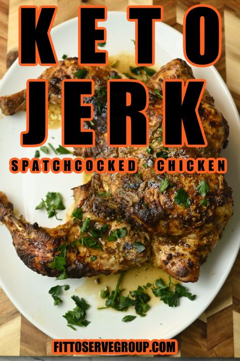 This keto jerk chicken recipe is marinated in a flavorful blend of spices and herbs, then basted with BBQ sauce for a delicious Caribbean meal. With its bold and spicy flavors, this dish is a perfect choice for anyone looking to enjoy a low-carb Jerk chicken dish.#ketochickenrecipes Keto Chicken Thighs, Jerk Chicken Wings, Jerk Chicken Recipe, Jerk Seasoning, Chicken Dish, Jerk Chicken, Low Carb Dinner Recipes, Jamaican Recipes, Low Carb Chicken